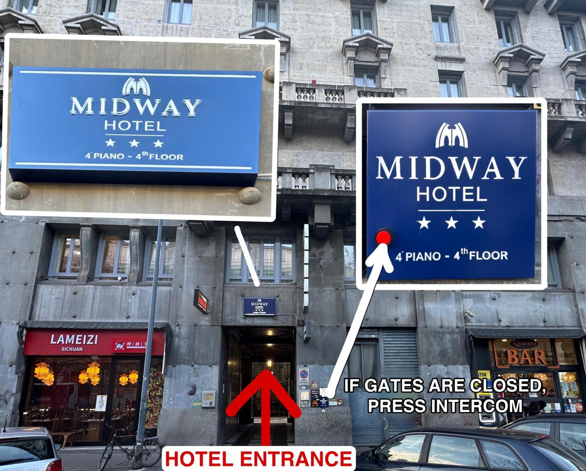 Hotel Midway Milão Exterior foto